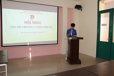 Đoàn Thanh niên Công ty TNHH MTV Xi măng Vicem Hải Phòng Hải Phòng tổ chức học tập 6 bài học lý luận chính trị cho đoàn viên 