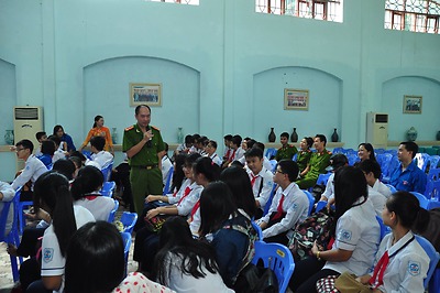 Quận đoàn Kiến An đẩy mạnh thực hành mô hình tuyên truyền phòng chống ma túy trực quan