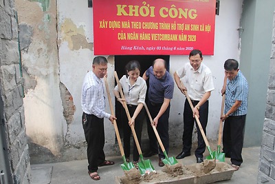 Khởi công xây dựng nhà cho hộ thoát nghèo có khó khăn về nhà ở trên địa bàn phường Hàng Kênh, quận Lê Chân