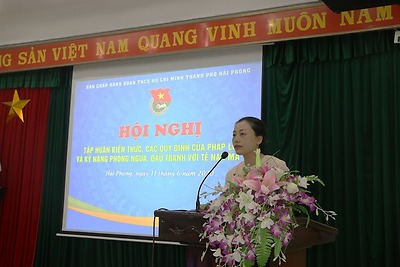 Hội nghị tập huấn kiến thức, các quy định của pháp luật và kỹ năng phòng ngừa, đấu tranh với tệ nạn ma túy cho đội ngũ cán bộ đoàn chủ chốt các cấp