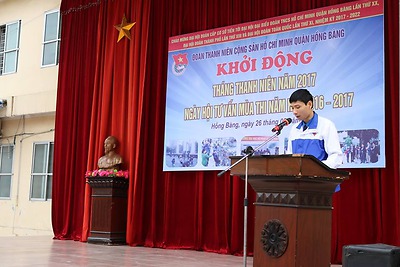 Quận Đoàn Hồng Bàng tổ chức Khởi động Tháng Thanh niên năm 2017