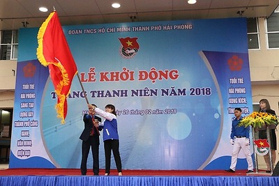 Quận đoàn Hồng Bàng đăng cai tổ chức hoạt động cấp thành phố “Lễ khởi động Tháng Thanh niên năm 2018”.