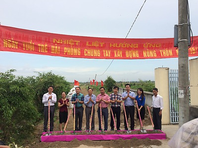 Huyện Đoàn Kiến Thụy tổ chức các hoạt động hưởng ứng ngày tuổi trẻ Hải Phòng chung tay xây dựng nông thôn mới năm 2016