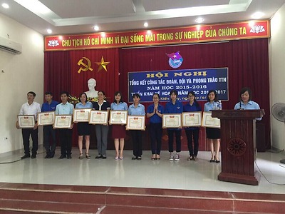 Huyện Đoàn Kiến Thụy tổ chức tổng kết công tác Đoàn, Đội  và phong trào thanh thiếu nhi năm học 2015 - 2016