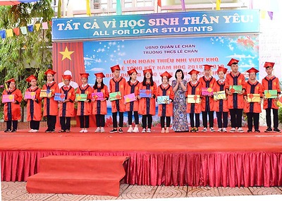 Tổng kết năm học 2018 - 2019 tại các liên đội trên địa bàn quận