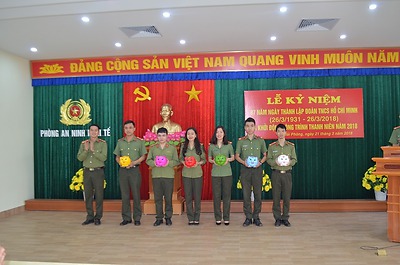 Chi đoàn PA81 với mô hình 