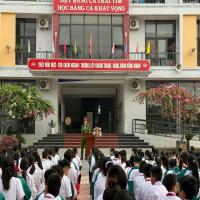 Tuyên truyền pháp luật về an toàn giao thông cho hơn 600 học sinh trường THCS Việt Hòa