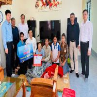 Đoàn xã An Thành kết nối ủng hộ gia đình chị Bùi Thị Thế - Thôn Viên Chử, xã An Thành 