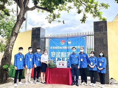 Đoàn thanh niên huyện Kiến Thụy “Tiếp sức mùa thi” năm 2021