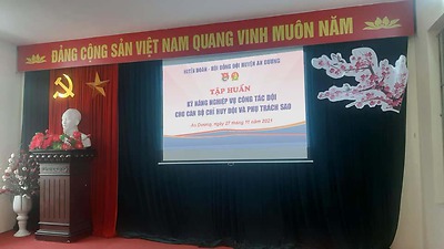 Ngày 27/11/2021, Huyện đoàn, Hội đồng Đội huyện An Dương tổ chức Lớp tập huấn kiến thức, kỹ năng chỉ huy Đội năm 2021