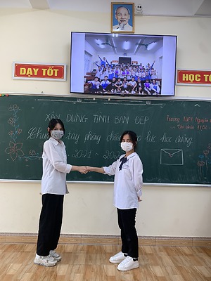 Đoàn trường THPT Nguyễn Đức tổ chức diễn đàn “Xây dựng tình bạn đẹp - nói không với bạo lực học đường” năm 2022