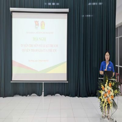 HỘI NGHỊ TUYÊN TRUYỀN VỀ LUẬT TRẺ EM VÀ QUYỀN THAM GIA CỦA TRẺ EM NĂM 2025