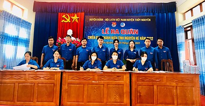 BTV Huyện đoàn Thủy Nguyên tổ chức lễ ra quân Chiến dịch thanh niên tình nguyện hè năm 2022.
