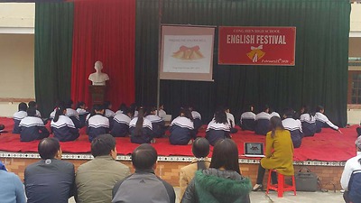 Đoàn trường THPT Cộng Hiền tổ chức Festival Tiếng Anh, nâng cao kỹ năng thuyết trình tiếng Anh
