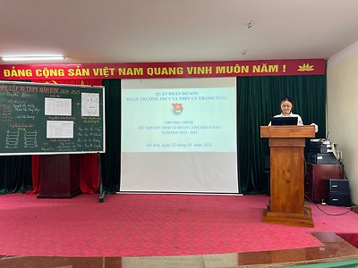 Quận đoàn Đồ Sơn: Trường THCS và THPT Lý Thánh Tông làm tốt công tác an sinh, hỗ trợ học sinh có hoàn cảnh khó khăn.