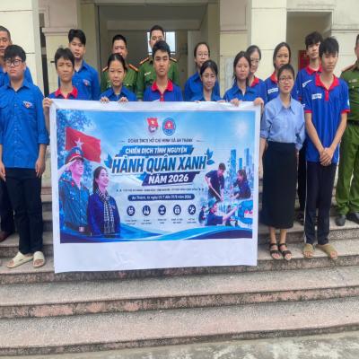 An Thành: Ra quân Chiến dịch tình nguyện “Hành quân xanh” hè năm 2026