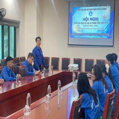 Kiểm tra công tác Hội và phong trào sinh viên năm học 2025 - 2026 tại trường Cao đẳng nghề Hải Dương
