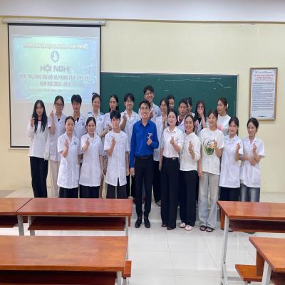 Kiểm tra công tác Hội và phong trào sinh viên năm học 2025 - 2026 tại trường Cao đẳng Dược TW Hải Dương