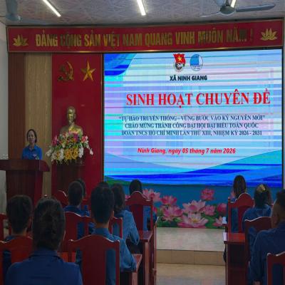 XÃ NINH GIANG TỔ CHỨC SINH HOẠT CHUYÊN ĐỀ “TỰ HÀO TRUYỀN THỐNG – VỮNG BƯỚC VÀO KỶ NGUYÊN MỚI”