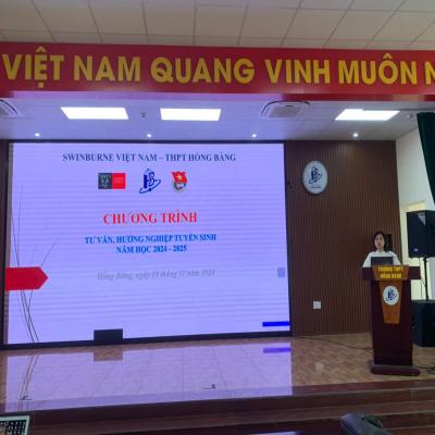 Đoàn trường THPT Hồng Bàng tổ chức Chương trình tư vấn hướng nghiệp tuyển sinh năm học 2024 - 2025