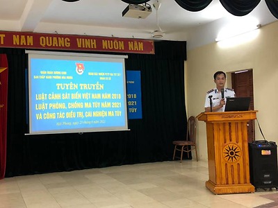 Hội nghị tuyên truyền Luật cảnh sát biển Việt Nam; luật phòng, chống Ma tuý năm 2021 và công tác điều trị, cai nghiện ma tuý