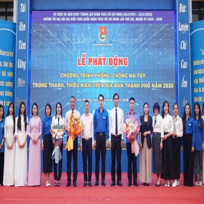 LỄ PHÁT ĐỘNG CHƯƠNG TRÌNH PHÒNG, CHỐNG MA TÚY TRONG THANH, THIẾU NIÊN TRÊN ĐỊA BÀN THÀNH PHỐ NĂM 2026
