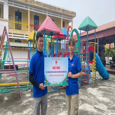 ĐƯỜNG AN: SỬA CHỮA KHU VUI CHƠI CHO THIẾU NHI TRÊN ĐỊA BÀN XÃ NĂM 2025