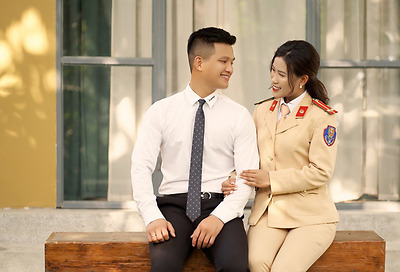 Nữ trung úy CSGT hoãn cưới để phòng, chống dịch COVID-19