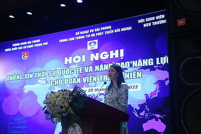 Thành đoàn - Hội Sinh viên Việt Nam thành phố tổ chức Hội nghị thông tin thời sự quốc tế và nâng cao năng lực hội nhập cho đoàn viên thanh niên.