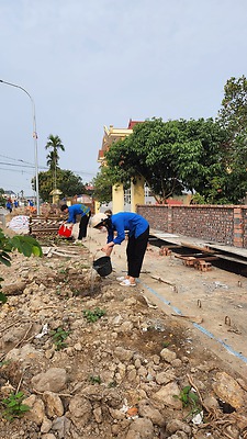 Ngày hoạt động cao điểm Tình nguyện chung tay xây dựng nông thôn mới