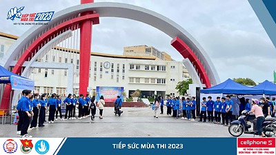 Đoàn TNCS Hồ Chí Minh trường Đại học Hàng hải Việt Nam thành lập mô hình thanh niên xung kích tình nguyện đảm bảo trật tự an toàn giao thông khu vực cổng trường trong kỳ thi tốt nghiệp THPT năm 2023