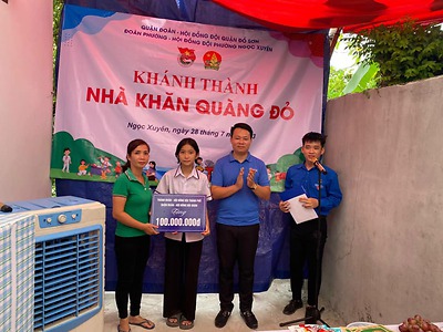 Công trình thanh niên: Xây dựng Nhà khăn quàng đỏ cho học sinh có hoàn cảnh khó khăn – kỷ niệm 82 năm Ngày thành lập Đội TNTP Hồ Chí Minh