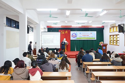 Đoàn Thanh niên - Hội Sinh viên trường Đại học Quản lý và Công nghệ Hải Phòng tổ chức Chương trình giao lưu sinh viên quốc tế.