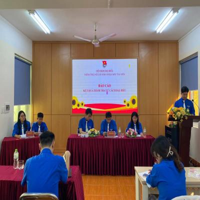 HỘI NGHỊ ĐẠI BIỂU ĐOÀN TNCS HỒ CHÍ MINH KHOA MÁY TÀU BIỂN GIAI ĐOẠN 2025 - 2027