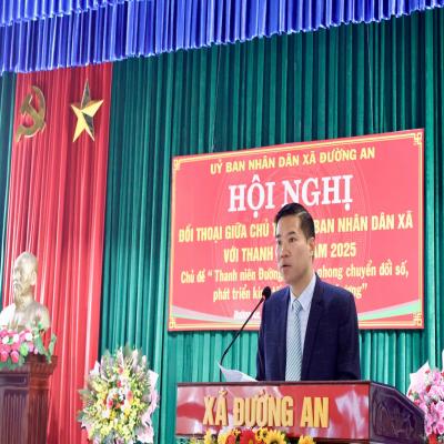 ĐƯỜNG AN: TỔ CHỨC HỘI NGHỊ ĐỐI THOẠI CỦA CHỦ TỊCH UBND XÃ VỚI THANH NIÊN NĂM 2025