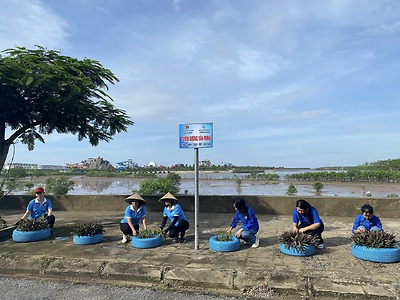 Quận Đồ Sơn: Quận đoàn - Hội LHTN Việt Nam quận chỉ đạo 100% Đoàn phường duy trì và thành lập mới tuyến đường văn minh 