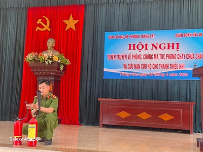 HỘI NGHỊ TUYÊN TRUYỀN PHÒNG, CHỐNG MA TÚY, PHÒNG CHÁY CHỮA CHÁY - CỨU NẠN CỨU HỘ VÀ AN TOÀN GIAO THÔNG CHO THANH THIẾU NHI NĂM 2024