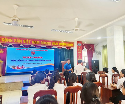 Tuyên truyền phòng, chống Ma túy cho đoàn viên, thanh niên học sinh trường THPT Vĩnh Bảo