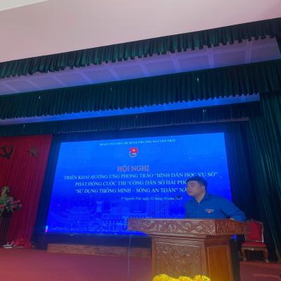 Đoàn TNCS Hồ Chí Minh phường Nguyễn Trãi tổ chức hội nghị  hưởng ứng ngày chuyển đổi số quốc gia 10/10 và 