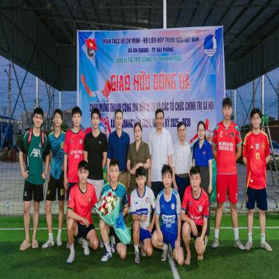 Đoàn thanh niên xã An Quang: Giao hữu bóng đá chào mừng thành công Đại hội MTTQ và các tổ chức chính trị - xã hội xã An Quang lần thứ I, nhiệm kỳ 2025–2030