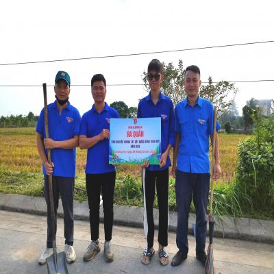 Đường An: Tổ chức ra quân tình nguyện xây dựng nông thôn mới.