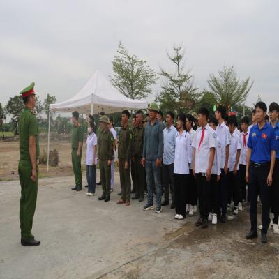 ĐOÀN VIÊN THANH THIẾU NHI XÃ AN QUANG TÍCH CỰC THAM GIA TUYÊN TRUYỀN, TẬP HUẤN PHÒNG CHÁY, CHỮA CHÁY VÀ CỨU NẠN, CỨU HỘ 