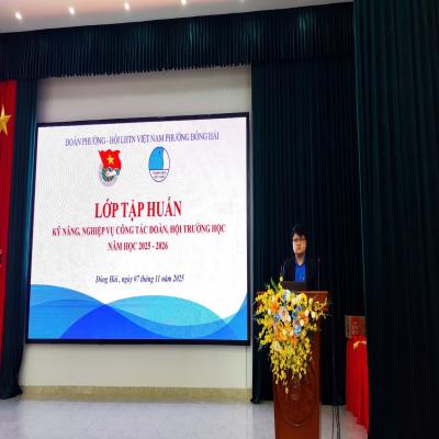 ĐOÀN PHƯỜNG - HỘI LHTN VIỆT NAM PHƯỜNG ĐÔNG HẢI: TẬP HUẤN CÔNG TÁC ĐOÀN, HỘI VÀ PHONG TRÀO THANH NIÊN NĂM HỌC 2025 - 2026
