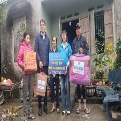 Đoàn xã An Thành: Phối hợp hỗ trợ sửa Nhà khăn quàng đỏ năm 2025