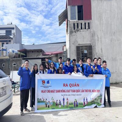 ĐOÀN THANH NIÊN - HỘI LIÊN HIỆP THANH NIÊN PHƯỜNG NAM ĐỒ SƠN RA QUÂN “NGÀY CHỦ NHẬT XANH ĐỒNG LOẠT TOÀN QUỐC LẦN THỨ VIII – NĂM 2025