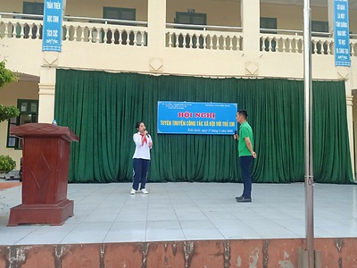 Liên đội Trường THCS Kiến Quốc với hoạt động tuyên truyền công tác xã hội với trẻ em