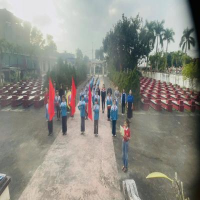 LIÊN ĐỘI TRƯỜNG TIỂU HỌC THÁI MINH: TỔ CHỨC HÀNH TRÌNH ĐẾN VỚI ĐỊA CHỈ ĐỎ
