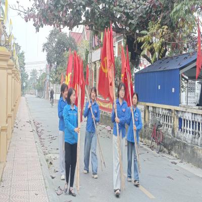 TUỔI TRẺ KIM THÀNH TỰ HÀO TREO CỜ TỔ QUỐC CHÀO MỪNG ĐẠI HỘI ĐẢNG TOÀN QUỐC LẦN THỨ XIV, NHIỆM KỲ 2026-2031