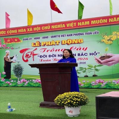 TUỔI TRẺ PHƯỜNG TRẦN LIỄU TÍCH CỰC THAM GIA TẾT TRỒNG CÂY “ĐỜI ĐỜI NHỚ ƠN BÁC HỒ” – XUÂN BÍNH NGỌ 2026