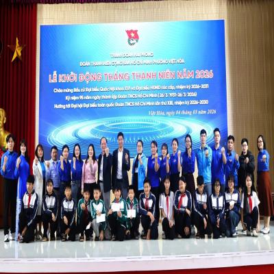 Tuổi trẻ phường Việt Hòa sôi nổi khởi động Tháng Thanh niên năm 2026, thi đua lập thành tích chào mừng các sự kiện chính trị trọng đại của đất nước